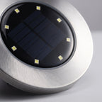 Outdoor Solar Ground Disc Lights for Garden Walkways