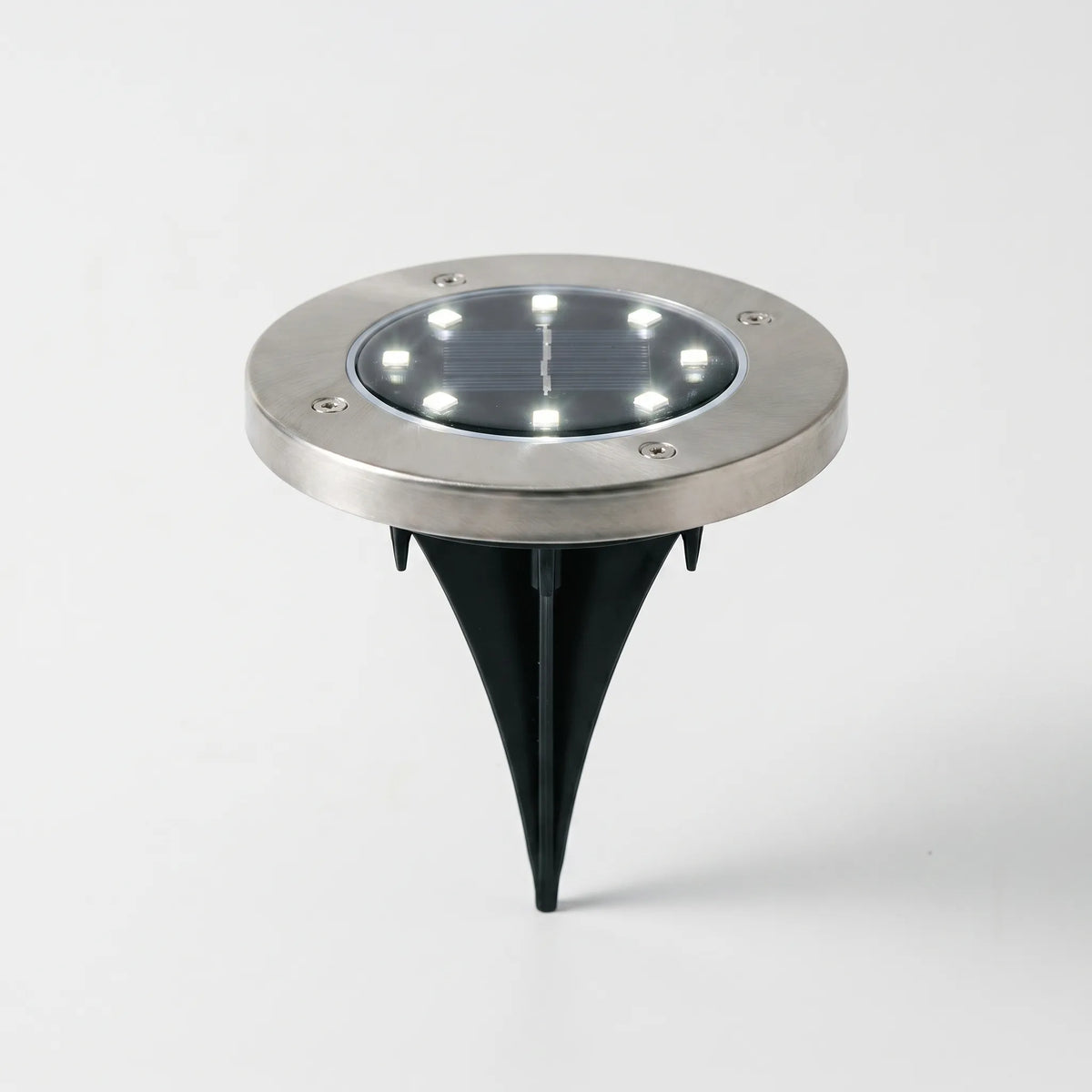 Outdoor Solar Ground Disc Lights for Garden Walkways