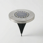 Outdoor Solar Ground Disc Lights for Garden Walkways