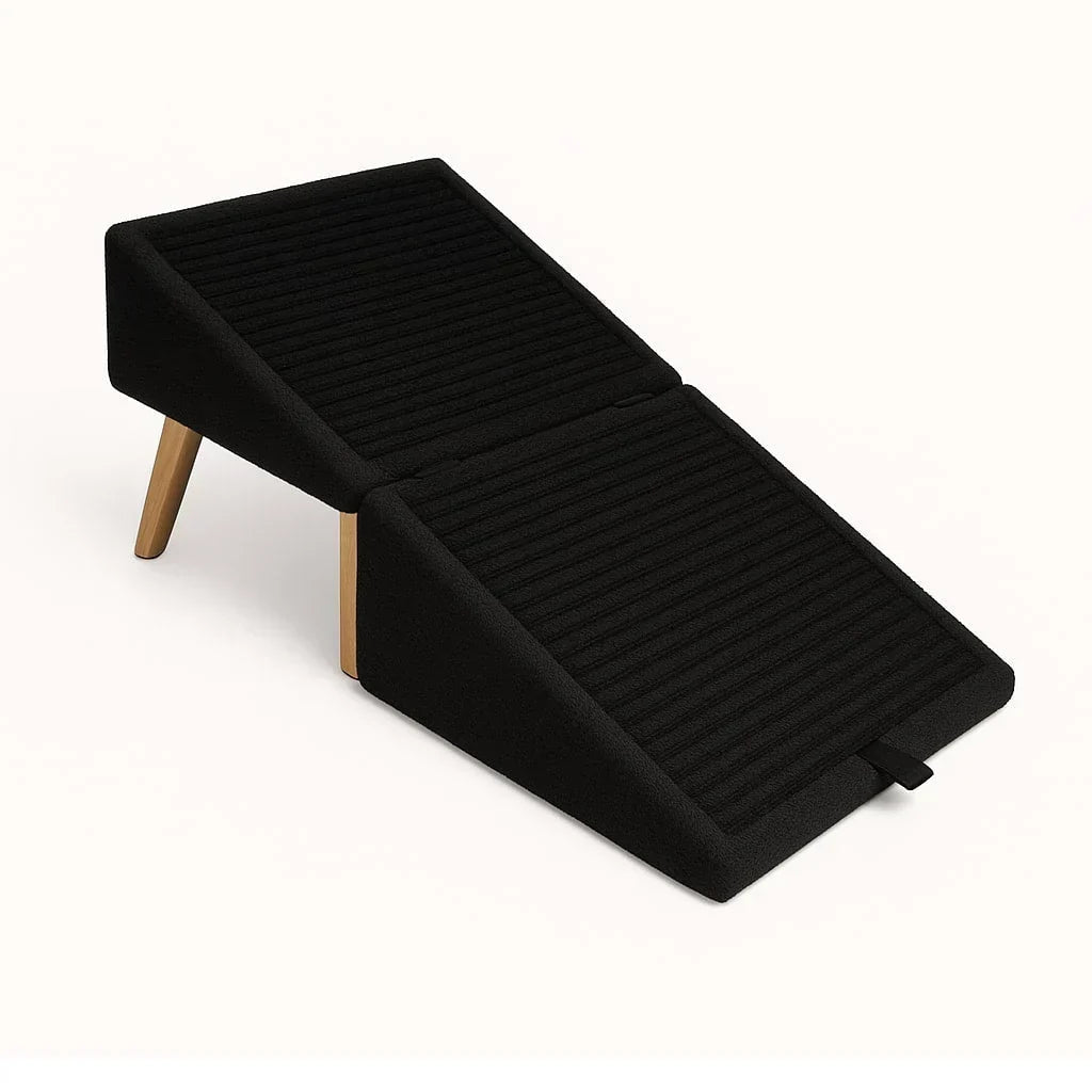 Pet stairs | Foldable foam and non-slip upholstered cover