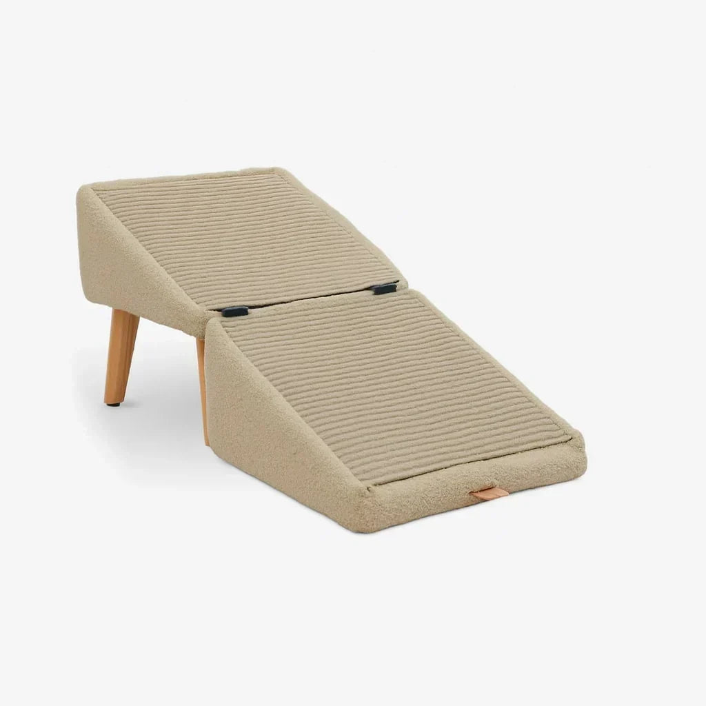 Pet stairs | Foldable foam and non-slip upholstered cover
