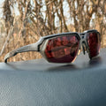 Photochromic Polarised Sports Sunglasses With Night-Enhancing Lenses And Tactical Wrap