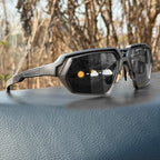 Photochromic Polarised Sports Sunglasses With Night-Enhancing Lenses And Tactical Wrap
