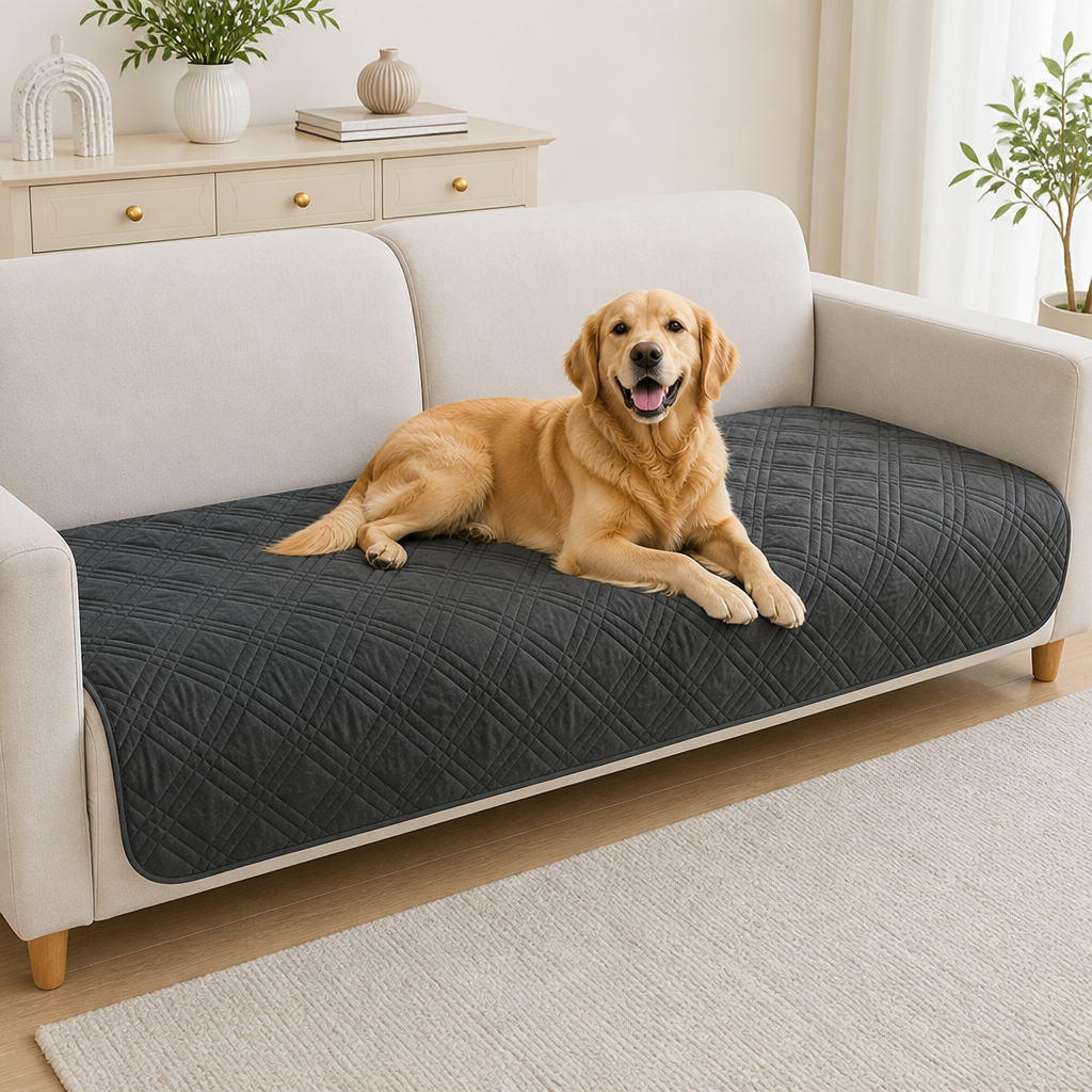 Plaid Water-Repellent & Non-Slip Sofa Seat Cover