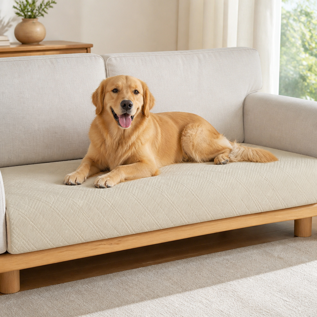 Plaid Water-Repellent & Non-Slip Sofa Seat Cover