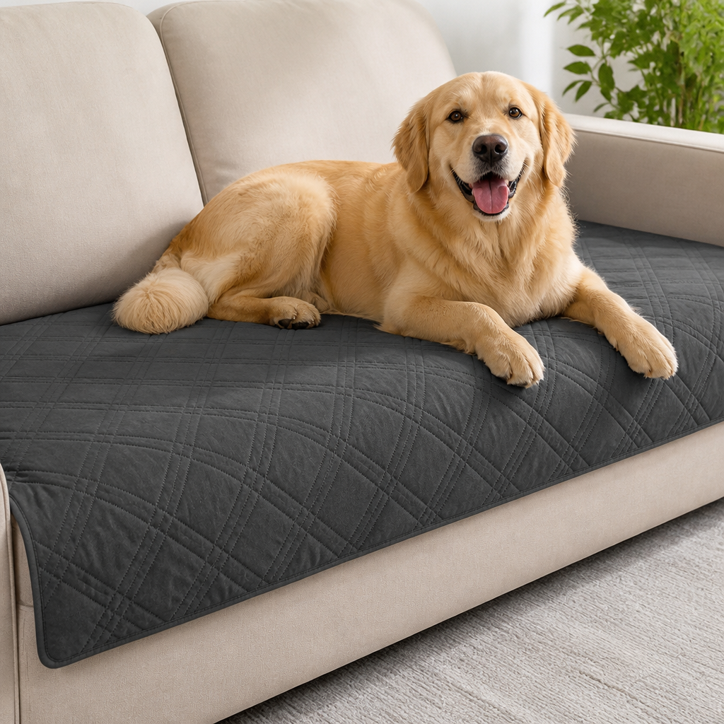 Plaid Water-Repellent & Non-Slip Sofa Seat Cover