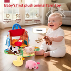 Plush Animal Toys Farm Playset Interactive Learning Fun
