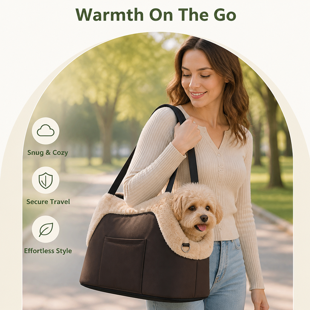 Plush & Anti-Slip Travel Carrier