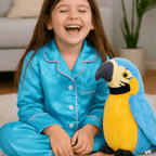 Plush Parrot Toy That Talks for Kids Language Skills
