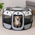 Pop-Up & Foldable Mesh Pet Tent (Zippered Doors)