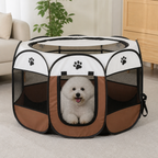 Pop-Up & Foldable Mesh Pet Tent (Zippered Doors)