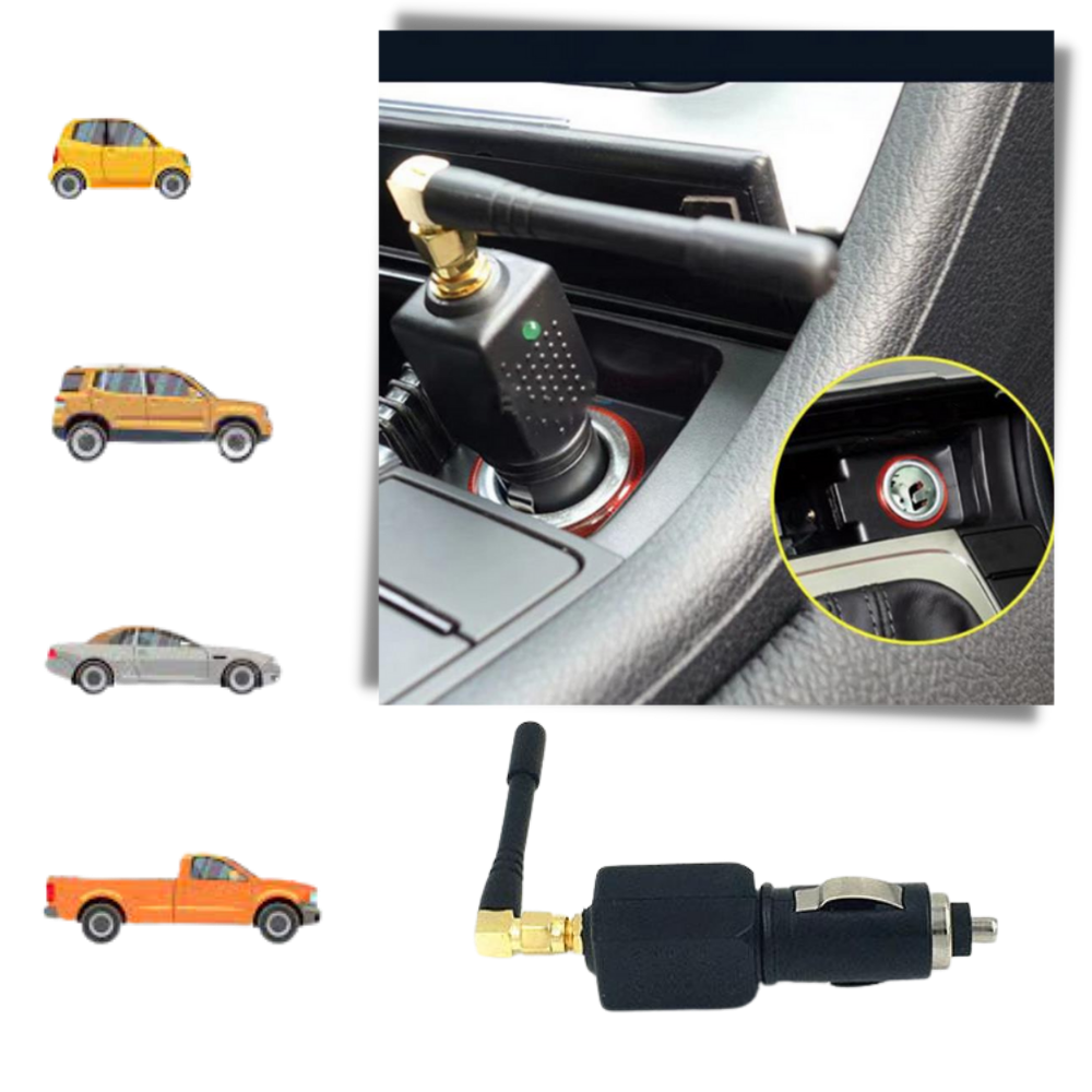 Portable GPS Signal Blocker for Car 12V Lighter-Powered Privacy Device