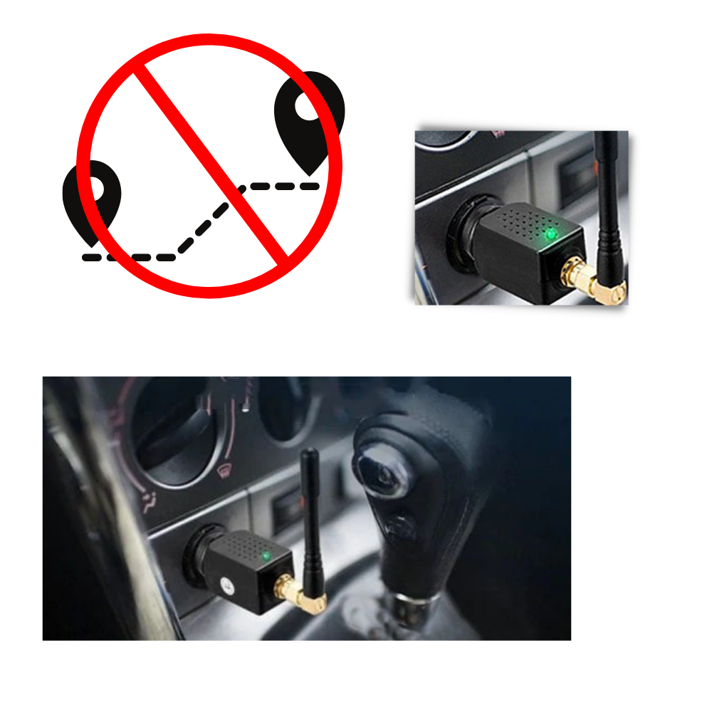 Portable GPS Signal Blocker for Car 12V Lighter-Powered Privacy Device