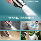PowerFlow High Pressure Showerhead | Powerful Showerhead for Maximum Water Pressure
