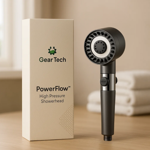 PowerFlow High Pressure Showerhead | Powerful Showerhead for Maximum Water Pressure