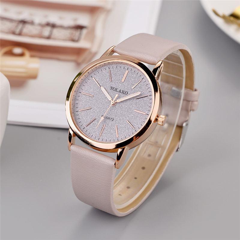 Premium Quality Fashion Women's Simple Watches Geneva Faux Leather Analogue Quartz