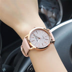 Premium Quality Fashion Women's Simple Watches Geneva Faux Leather Analogue Quartz