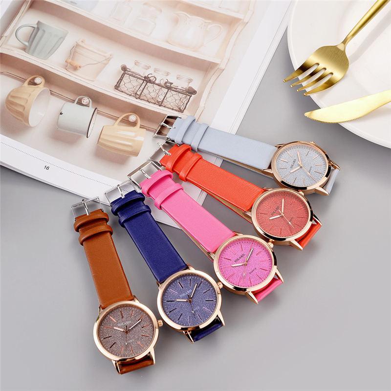 Premium Quality Fashion Women's Simple Watches Geneva Faux Leather Analogue Quartz