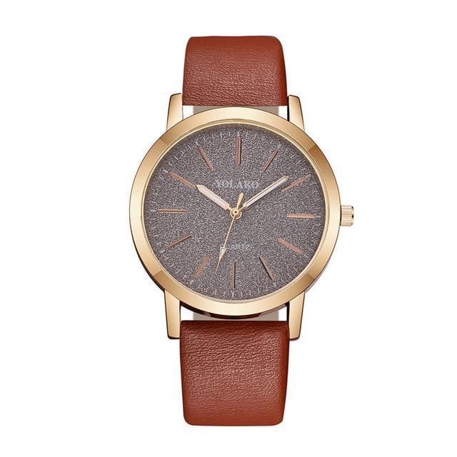Premium Quality Fashion Women's Simple Watches Geneva Faux Leather Analogue Quartz