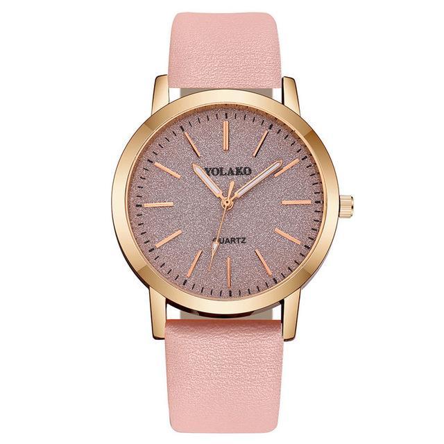 Premium Quality Fashion Women's Simple Watches Geneva Faux Leather Analogue Quartz