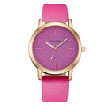 Premium Quality Fashion Women's Simple Watches Geneva Faux Leather Analogue Quartz