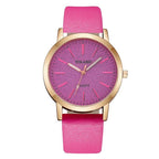 Premium Quality Fashion Women's Simple Watches Geneva Faux Leather Analogue Quartz