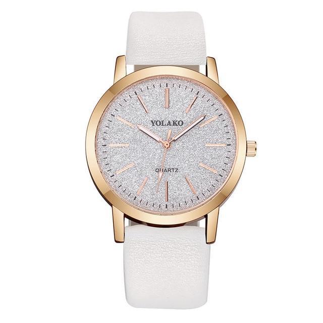 Premium Quality Fashion Women's Simple Watches Geneva Faux Leather Analogue Quartz