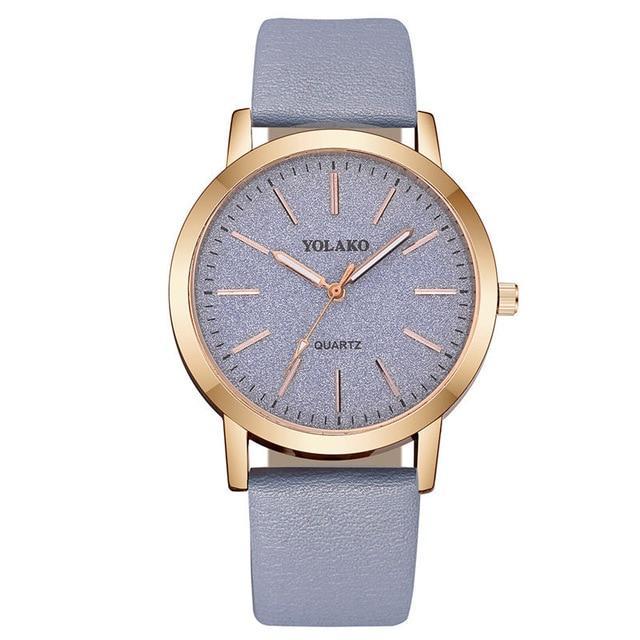 Premium Quality Fashion Women's Simple Watches Geneva Faux Leather Analogue Quartz