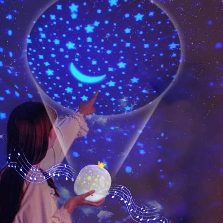 Projector Night Light for Kids and 360 Degree Rotating Starry Sky Lamp