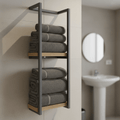 PUREDRY – Elegant Wall Towel Holder – Rust-Resistant Stainless Steel Design