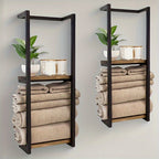 PUREDRY – Elegant Wall Towel Holder – Rust-Resistant Stainless Steel Design