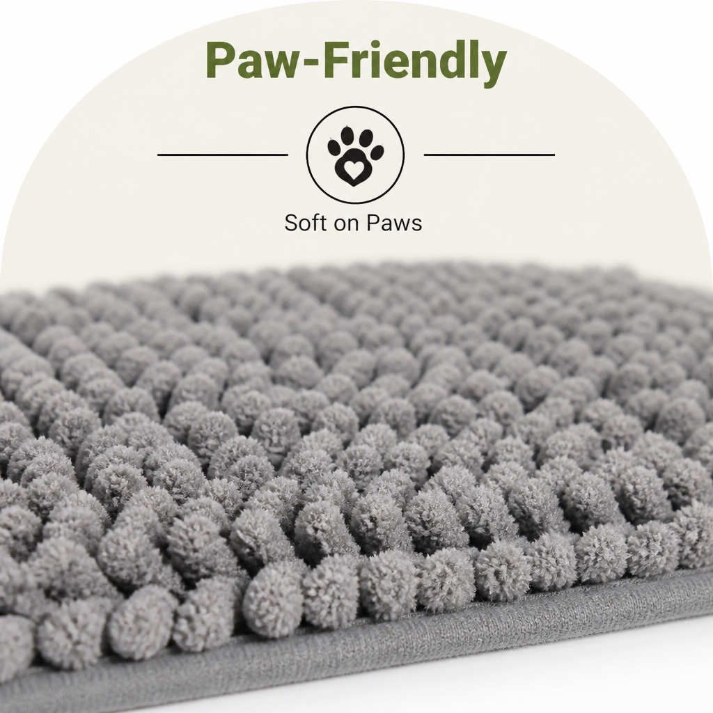 Quick-Dry Microfibre Absorbent & Non-Slip Dog Mat
