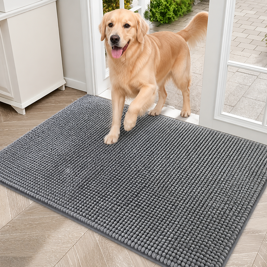 Quick-Dry Microfibre Absorbent & Non-Slip Dog Mat
