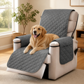 Quilted Waterproof & Anti-Slip Recliner Cover (Side Pockets)