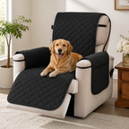 Quilted Waterproof & Anti-Slip Recliner Cover (Side Pockets)