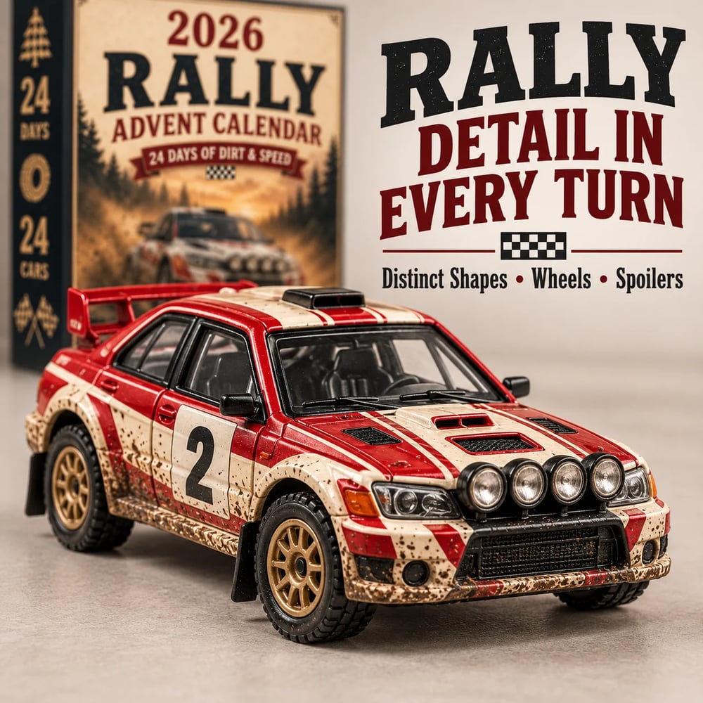 Rally Advent Calendar 2026 – 24 Days Filled with Collectible Rally Cars