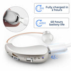 Rechargeable Digital Hearing Amplifier for Clear Sound – Comfortable for Adults & Seniors