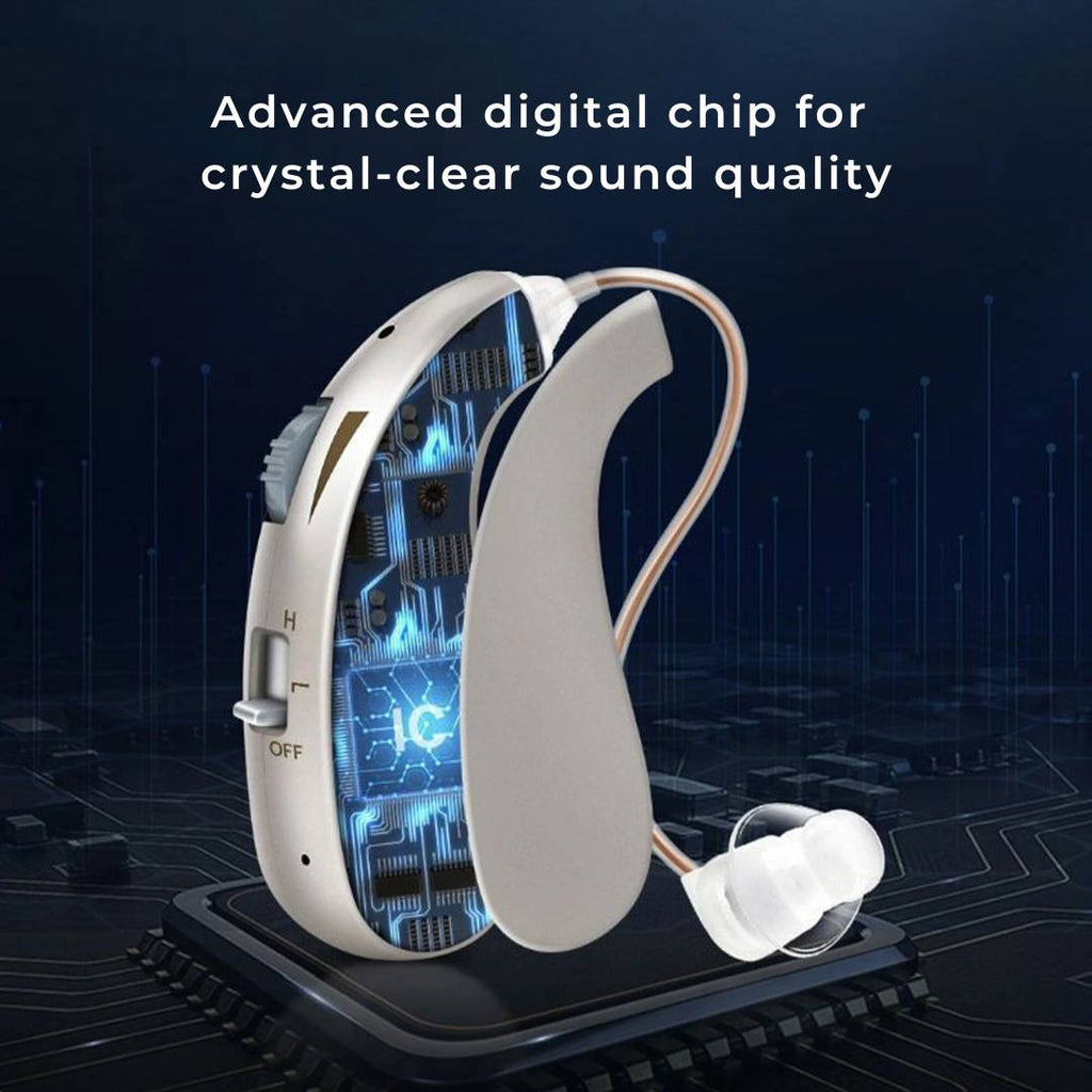 Rechargeable Digital Hearing Amplifier for Clear Sound – Comfortable for Adults & Seniors