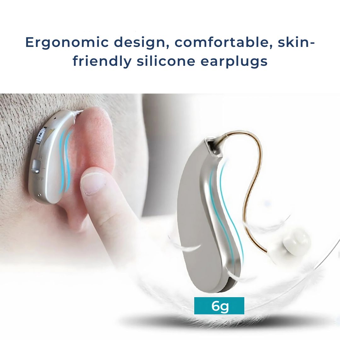 Rechargeable Digital Hearing Amplifier for Clear Sound – Comfortable for Adults & Seniors