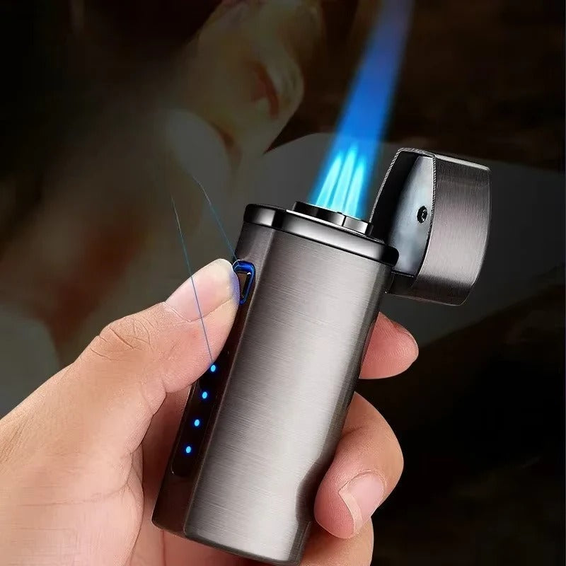 Rechargeable Lighter — Three Jet Flame, Touch Activation