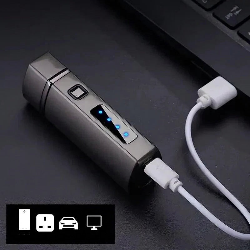 Rechargeable Lighter — Three Jet Flame, Touch Activation