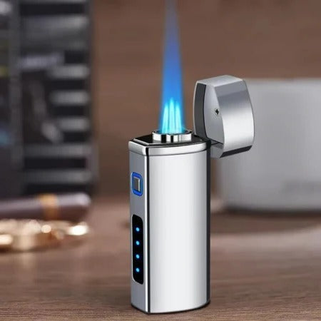 Rechargeable Lighter — Three Jet Flame, Touch Activation