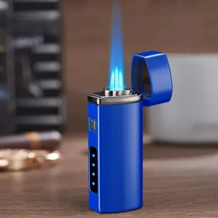 Rechargeable Lighter — Three Jet Flame, Touch Activation