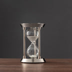 Retro Metal Hourglass Sand Timer for Home Office – 3/5/10 Minutes, Glass