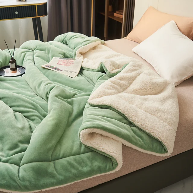 Reversible Warm Throw Blanket