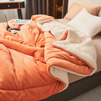 Reversible Warm Throw Blanket