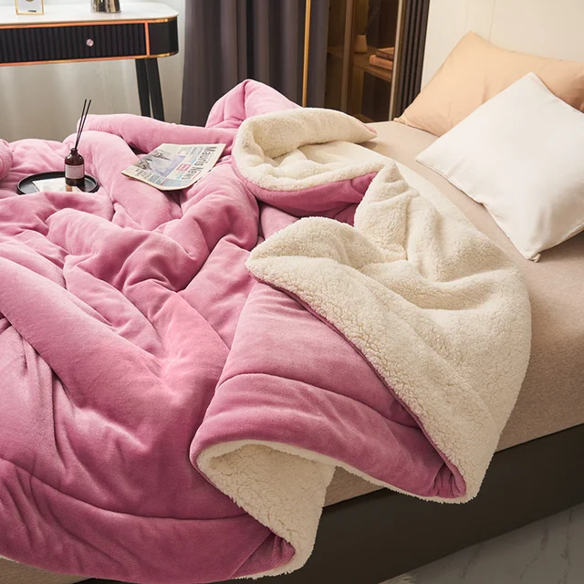 Reversible Warm Throw Blanket