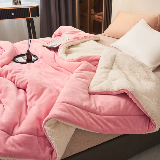 Reversible Warm Throw Blanket