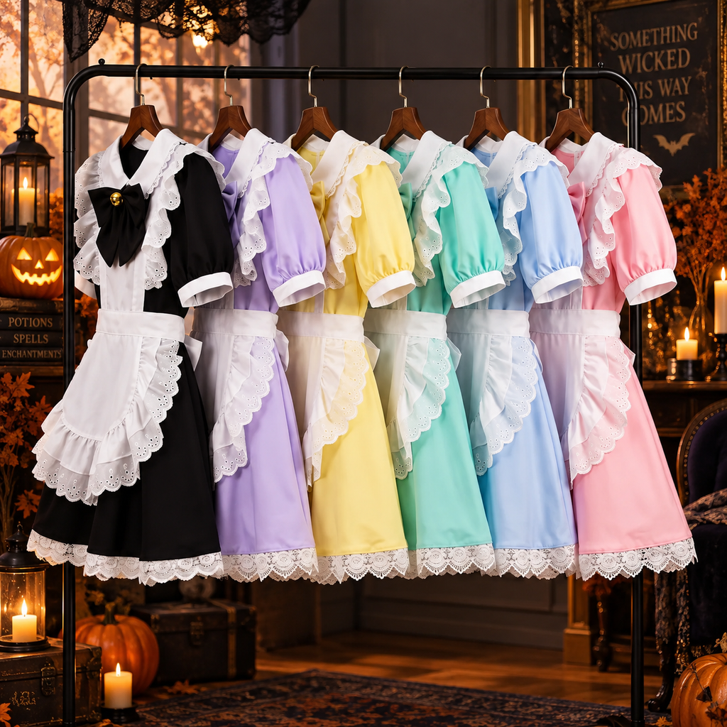 Ruffled maid dress costume set