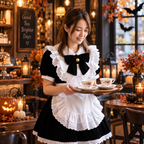 Ruffled maid dress costume set